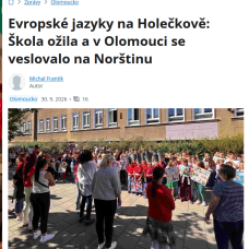 Evropský den jazyků v Olomouckém deníku