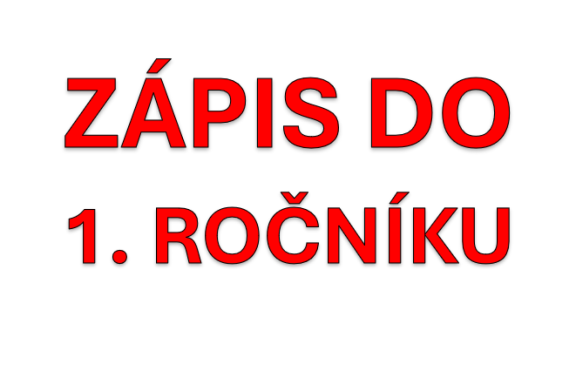 Zápis dětí do 1. ročníku