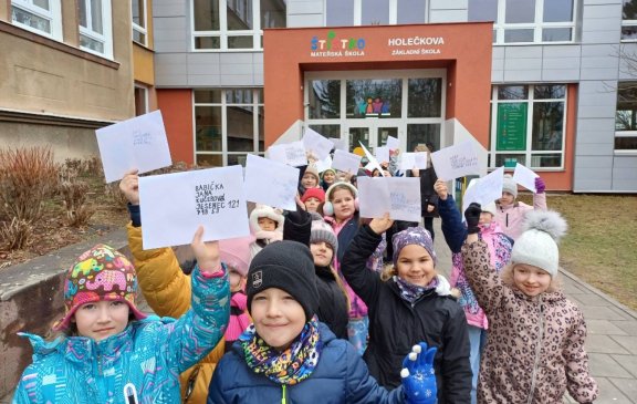 Milé valentýnské překvapení od našich prvňáčků