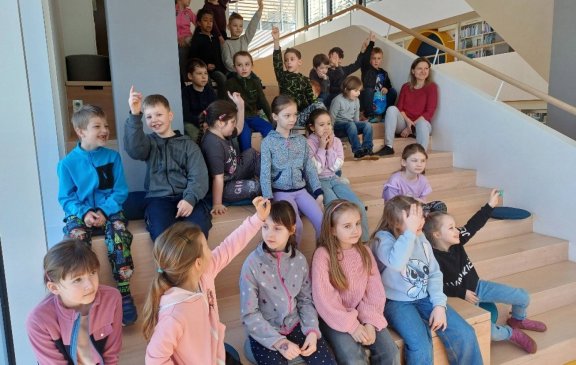 Prvňáčci poprvé v knihovně