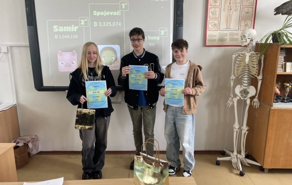 Naši osmáci zvítězili v anglické konverzační soutěži