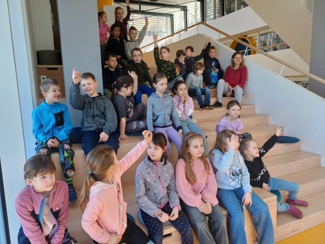 Prvňáčci poprvé v knihovně